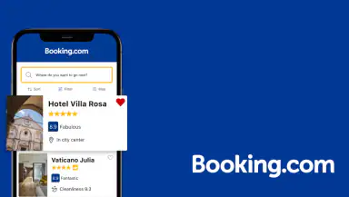 Booking.com Hotelreserveringen header