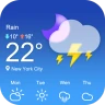 天気予報 - 台風警報、ライブレーダー、ウィジェット icon