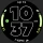 Outlined Watch Face icon