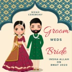 Muslim Wedding Card Maker 2026 icon