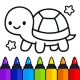Coloring games for kids: 2-5 y icon