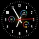 Fondo de pantalla reloj neón icon