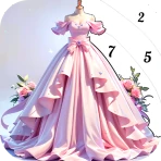 プリンセスドレスぬりえゲーム icon