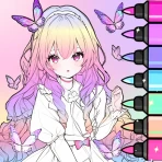 色塗り絵：イラストお絵描きぬりえパズルASMRゲーム icon