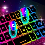Neon LED Keyboard: Clavier LED icon