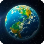 Vue satellite en direct, Terre icon