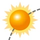Posición de sol y luna icon