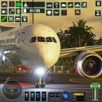 jeu de vol pilote d'avion 3D icon
