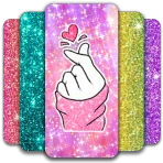 Glitter Wallpaper: Theme, Icon icon