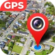 Mapa satelitarna GPS ziemia icon