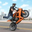 motor stunt wheelie spel icon