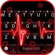Neon Red Heartbeat Themen icon