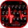 Neon Red Heartbeat Themen icon