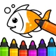 Coloring Book Games & Drawing icon