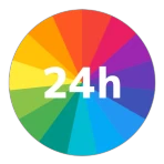 一日予定表: 1日のスケジュールを24時間の円グラフで管理 icon