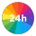 一日予定表: 1日のスケジュールを24時間の円グラフで管理 icon