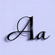 Clavier avec de polices icon