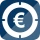 Détecteur de pièces en euros icon