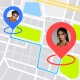 Mobile Phone Positioning icon