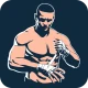 MMA training - martial arts icon