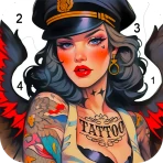 Alpha Color: Men coloring book icon