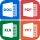 Word, PDF, XLS, PPT: A1 Office icon