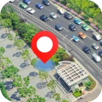 GPS Satellite mappa terrestre icon