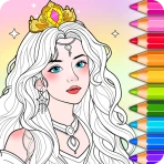 Princess Game Fantasy Coloring icon