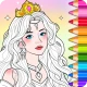 Princess Game Fantasy Coloring icon