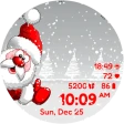 Santa Christmas Snowing icon
