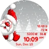 Santa Christmas Snowing icon