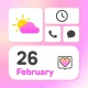 Cute theme かわいい美的壁紙テーマウィジェット icon