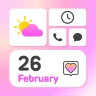 Cute theme かわいい美的壁紙テーマウィジェット icon