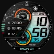 MD254 Digital watch face icon