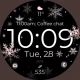 Snowflake rose gold watch face icon
