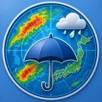 雨雲レーダー：気象庁データに基づく天気予報と雨通知⁠ icon