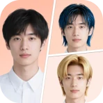 Simulation coiffure coupe icon