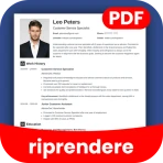 PDF lavoro CV creatore icon