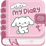 Diary with Fingerprint Lock icon