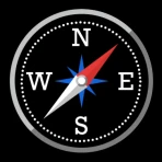 Cyfrowy kompas i pogoda icon