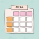 Planning repas semaine icon
