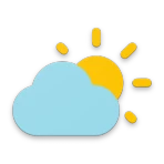 Einfaches Wetter und Uhr icon