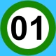 Fietsknoop fietsen en wandelen icon