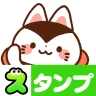 スタンプ・犬と猫の張子（かわいい和風スタンプ） icon