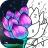 Malen mit Zahlen Färbung Spiel icon