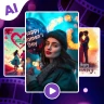 Creador vídeos con IA y música icon