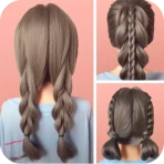 Easy hairstyles step by step icon