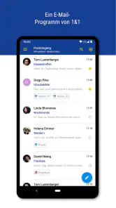 1&1 Mail screenshot
