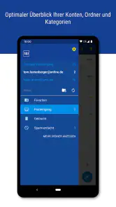 1&1 Mail screenshot
