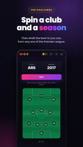 38-0-0: Football Squad Draft screenshot 1